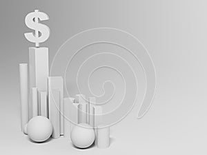 Hegemony of the dollar. abstract background