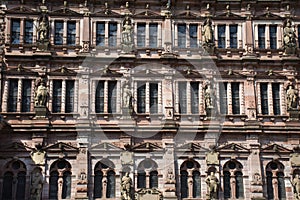 Heidelberg Castle or Heidelberger Schloss at Heidelberg in Baden-Wurttemberg, Germany