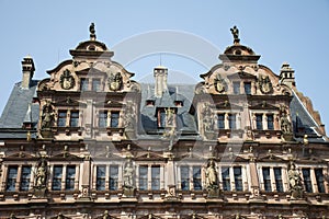 Heidelberg Castle or Heidelberger Schloss at Heidelberg in Baden-Wurttemberg, Germany