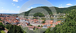 Heidelberg city panorama