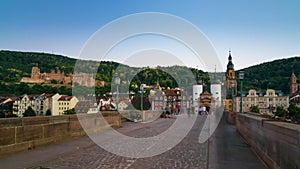 Heidelberg, Germany, `Alte BrÃ¼cke` hyperlapse