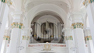 Organ inside the Catholic Church of the Jesuits photo