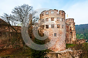 Heidelberg, Germany. Renaissance style Heidelberg Castle