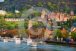 Heidelberg, Germany. View of Renaissance style Heidelberg Castle