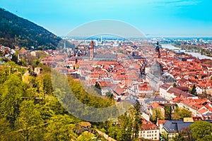 Heidelberg panorama in summer, Baden-Wurttemberg, Germany