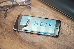 HEIF Logo on Apple iPone 7