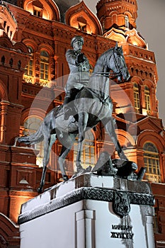 At the height of Fame and Greatness - Monument to Zhukov