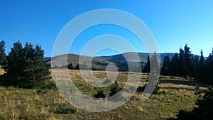 At the height of the mountain