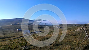 At the height of the mountain