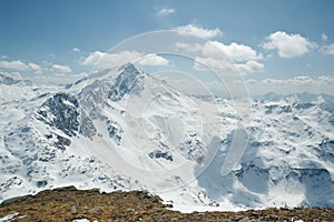 Height mountain in winter photo