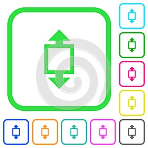 Height tool vivid colored flat icons icons
