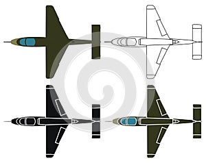 Heinkel 162 in top view