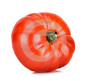 Heirloom tomato isolated on the white background