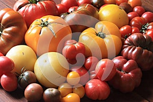 Heirloom tomatoes photo