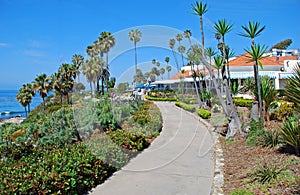 Heisler Park walkway, Laguna Beach, California. photo