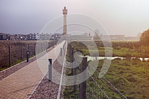 Heist Range Rear Lighthouse in Belgium photo