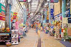 Heiwa Dori off of Kokusai Street in naha city, okinawa, japan.
