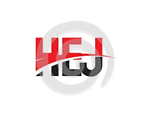 HEJ Letter Initial Logo Design Vector Illustration photo