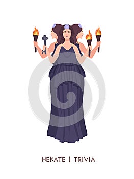 Hekate or Trivia - goddess of witchcraft, sorcery and magic in ancient Greek and Roman religion or mythology. Female