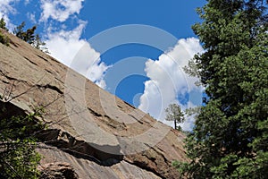 Helen hunt`s falls Colorado hiking trail mountain views