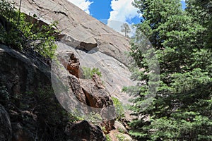 Helen hunt`s falls Colorado hiking trail mountain views