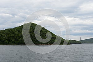 Helena Island in the Amur Bay of the Sea of Japan