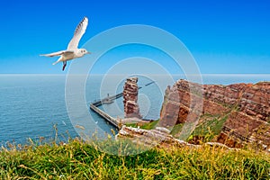 Helgoland island in north germany