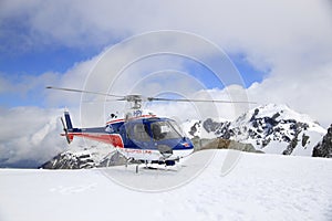 Helicopeter fight on Fox & Franz Josef Glacier, New Zealand