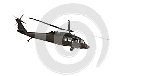 A helicopter