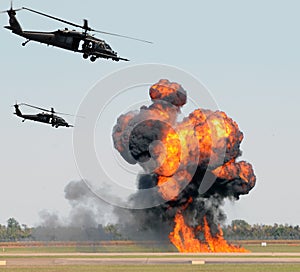 Helicopter attack