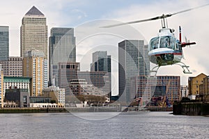 Helicopter Canary Wharf