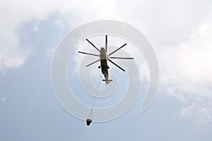 Helicopter Carrying Water