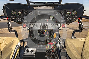 Helicopter cockpit - Puma SA-330