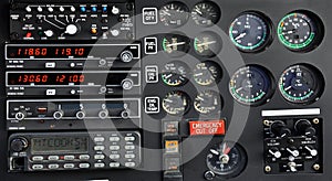 Helicopter control panel