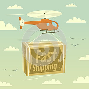 Helicopter and fast shipping