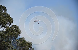 Helicopter firefighting on Grizzly Peak