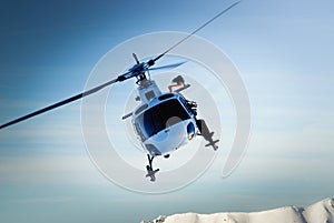 Helicopter in Flight