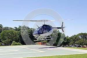 A helicopter flight over Iguazu, Brazil