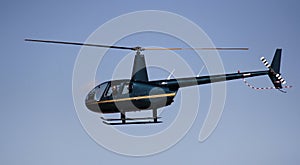 Helicopter flying