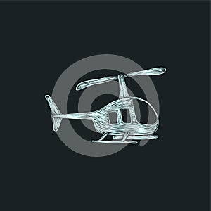 helicopter flying air creative artwork style design