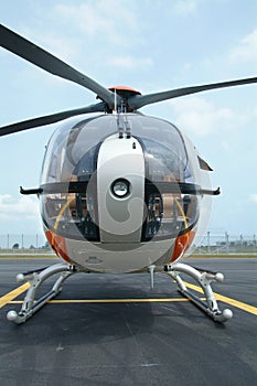 Helicopter, front view