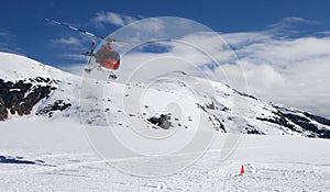 Helicopter Glacier Landing