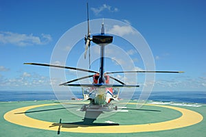 Helicopter on Helideck