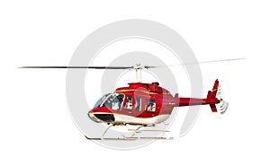 Helicopter isolated photo