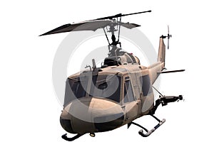 Helicopter isolated photo