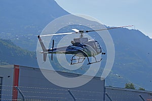 Helicopter landing photo