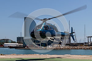 Helicopter landing