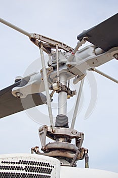 Helicopter main rotor and detail