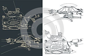 Helicopter main rotor drawings