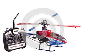 Helicopter model and radio remote control set